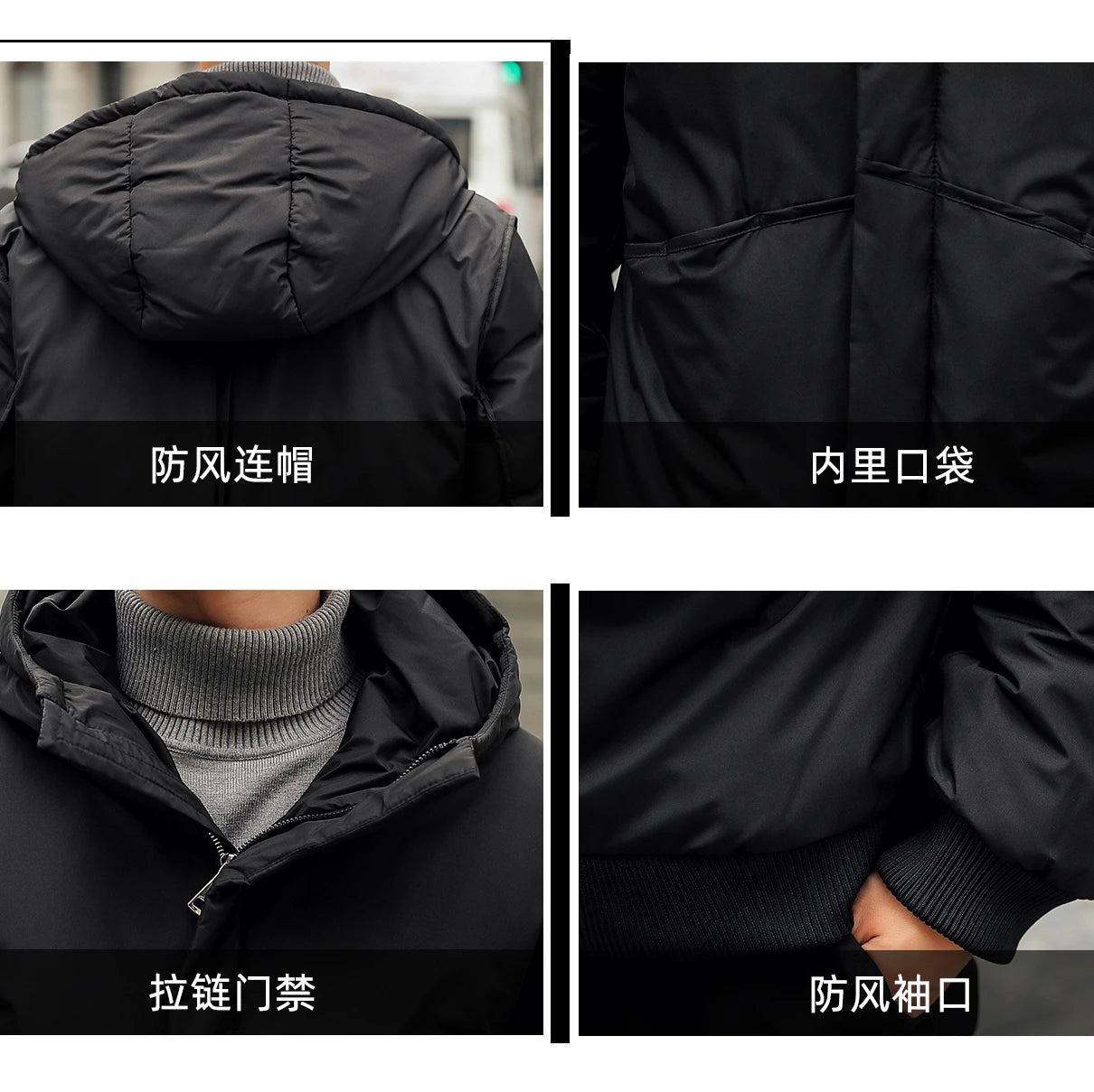 Winter Coat Men Brand Down Jacket Hooded Clothing 2019 Thick Warm Short Duck Down Parka Coats Overcoat Hiver Ropa LW1652