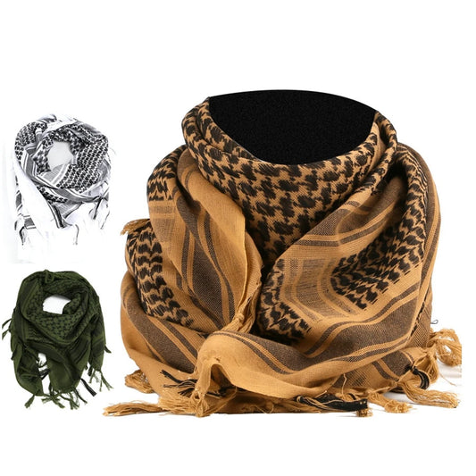 Tactical Keffiyeh Shemagh Arab Scarf Shawl Neck Cover Head Wrap Cotton Winter Scarves