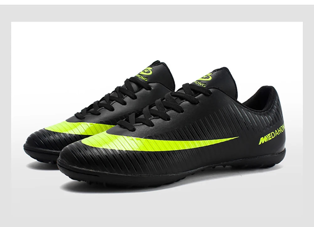 2023 Classic Soccer Shoe Men's Short Nail Artificial Grass Student Adult TF Short Nail Flat Bottom Training Football Shoes