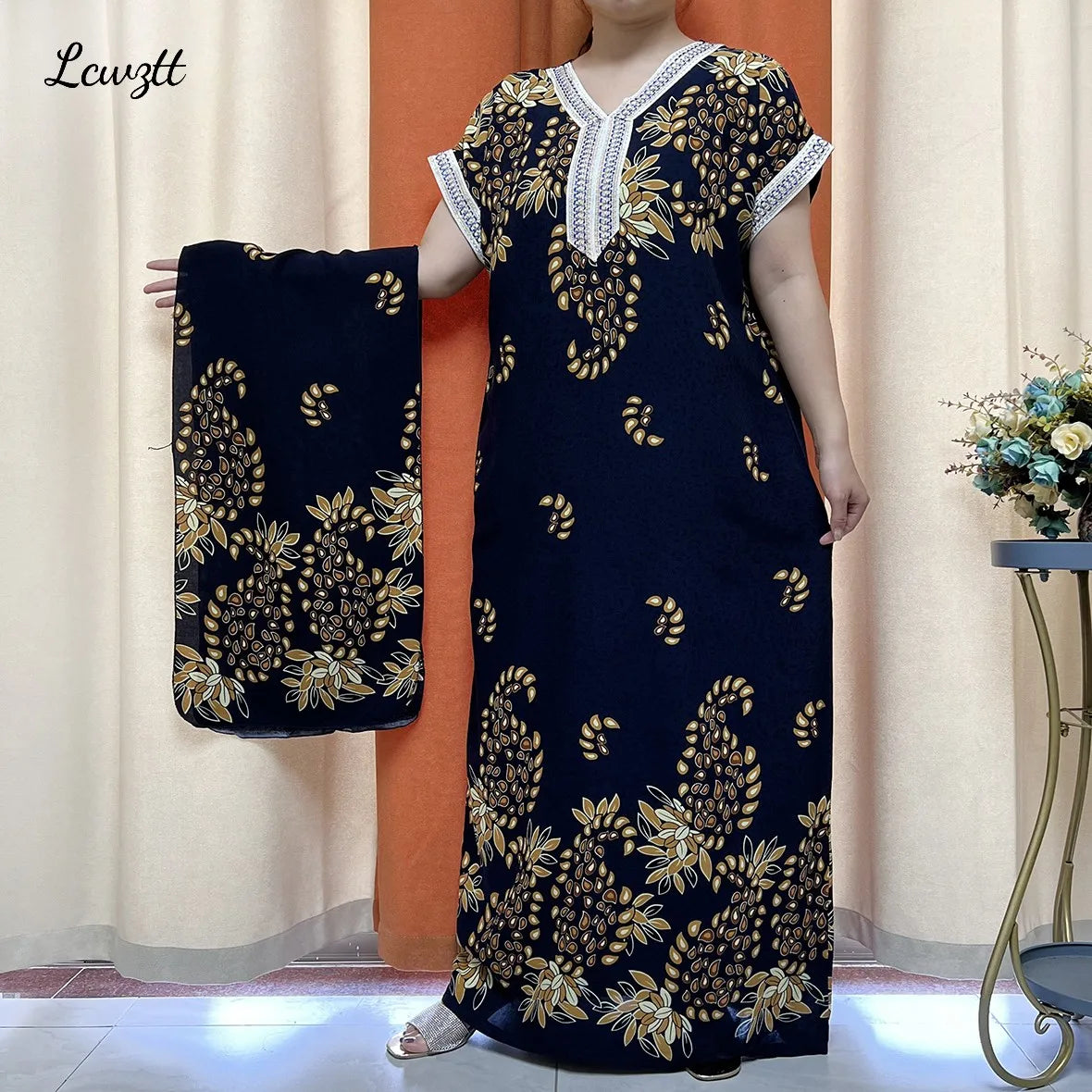 2024 Latest Hot Sale African Dress For Women Muslim Abaya Dubai Turkey Muslim Fashion Hijab Cotta Dress American Islam Clothing