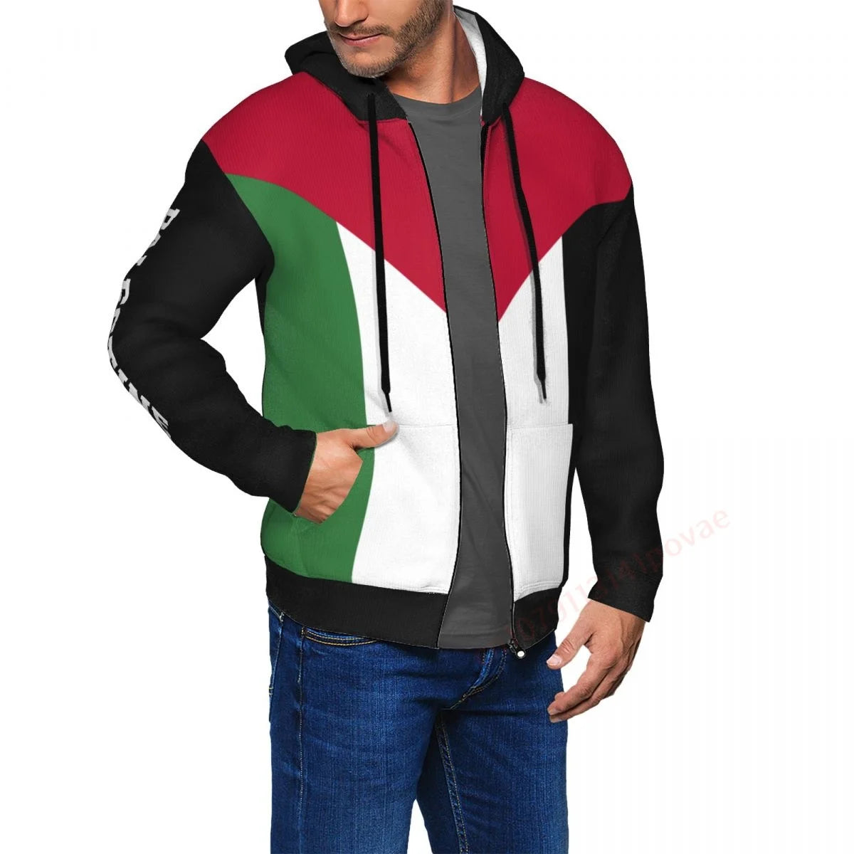 Palestine Flag 3D Printed Men Women Zipper Hoodies Sweatshirt Unisex Streetwear Spring and Autumn Casual Jacket Tracksuits