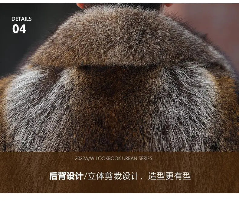 Luxury Brand Fur Coats Men Winter Mink Coat Warm Thick Faux Fur Jacket Men's Clothing Overcoat Singer Stage Costumes