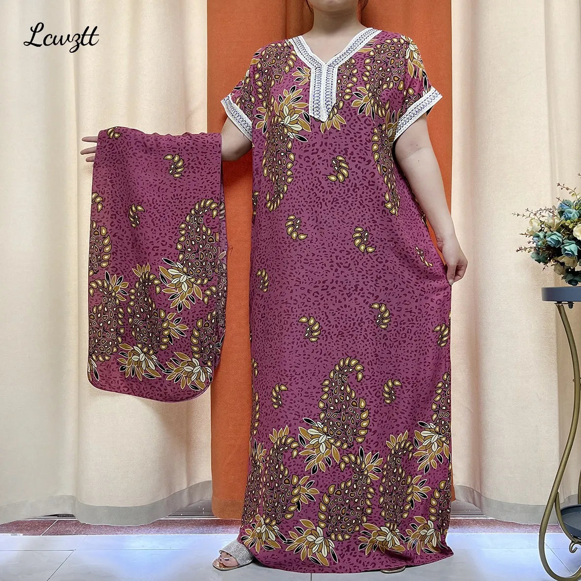 2024 Latest Hot Sale African Dress For Women Muslim Abaya Dubai Turkey Muslim Fashion Hijab Cotta Dress American Islam Clothing