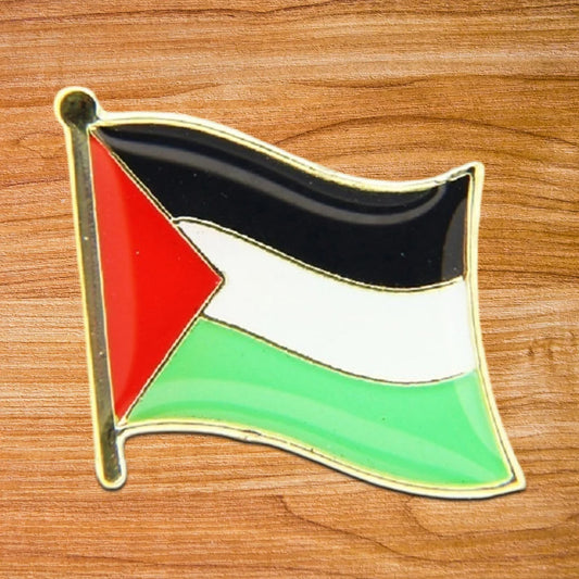 1-100PCS Palestine Flag BADGE Stainless Steel Palestineflag Pin Lapel Badge For Bag Hat Collar Accessories