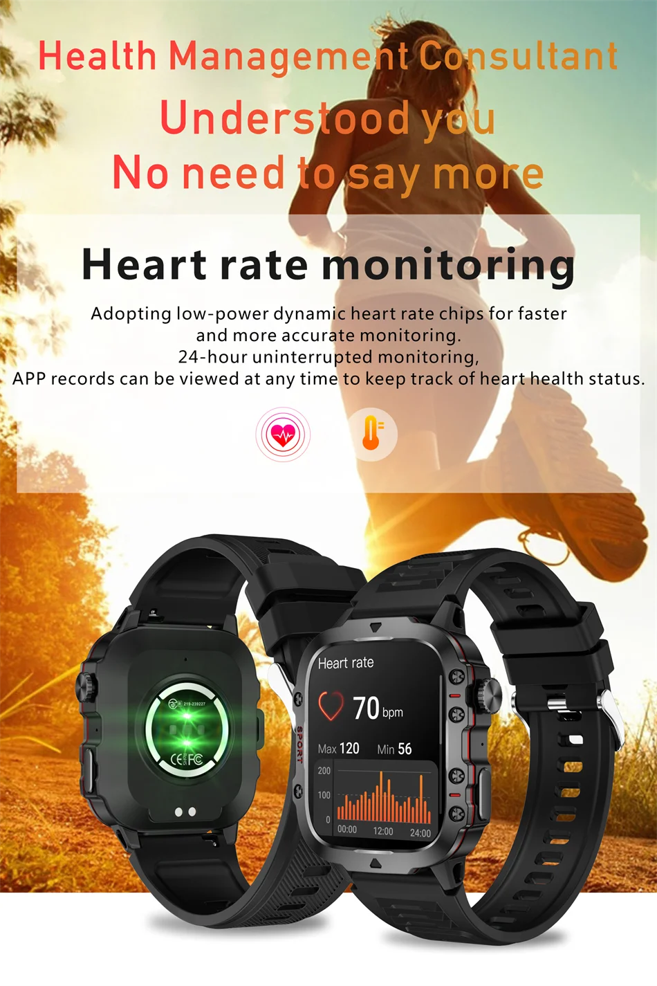 LIGE 2024 Outdoor Military Mens Smartwatch Bluetooth Call Sport Heart Rate Monitor IP68 Waterproof Smart Watches For Android IOS