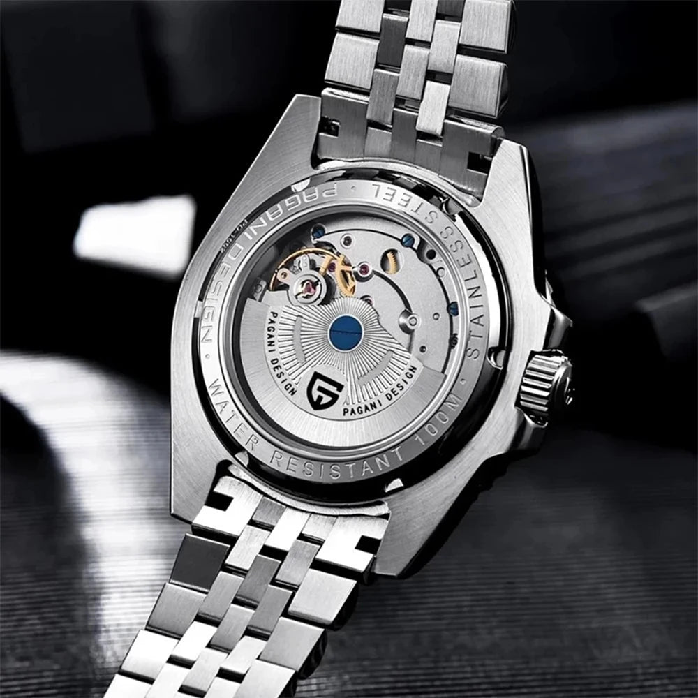 Relojes PAGANI DESIGN V3 versión GMT, reloj mecánico automático de zafiro de lujo para hombre, reloj resistente al agua de acero inoxidable de 40MM