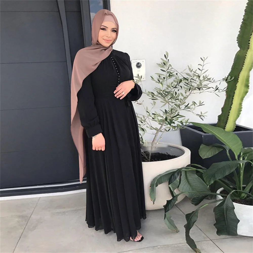 2024 Summer Modest White  Muslim Dubai Luxury Abaya Palestine Dresses Islam Eid Clothing Vestidos Para Mujer Elegantes Fiesta