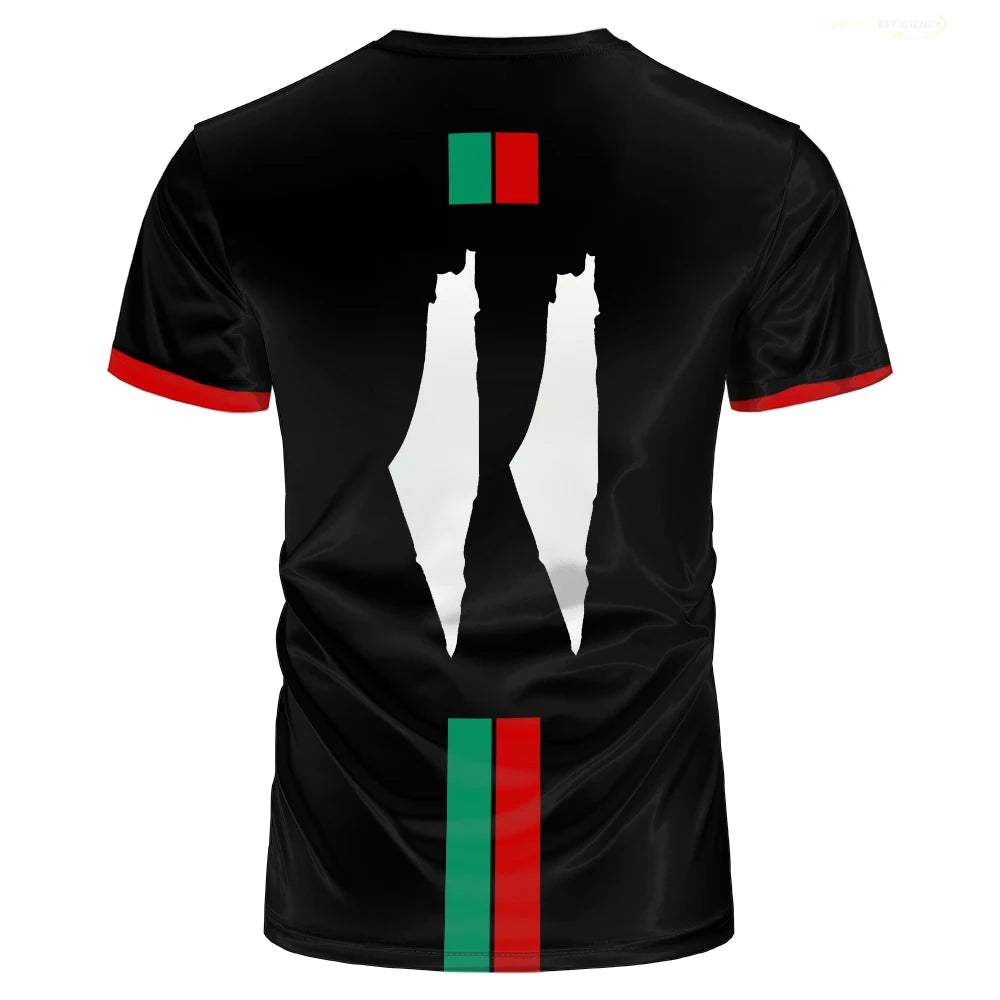 Palestine Football Jersey T Shirts Adult & Kids Light Luxury Digital Printed Soccer Uniforms Summer Mens Palestinian Flag Tees