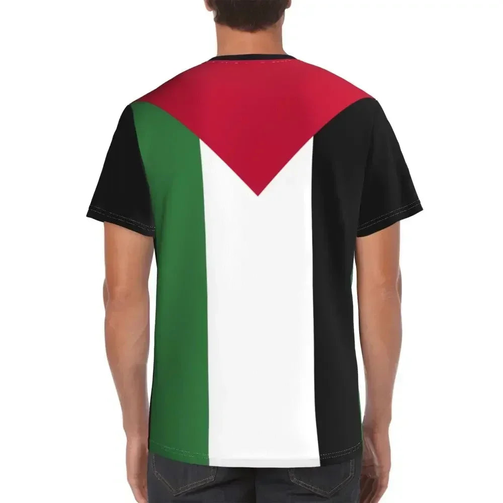 Palestine Flag 3D Printed T Shirt Men Women Summer Casual Short Sleeve Harajuku Streetwear