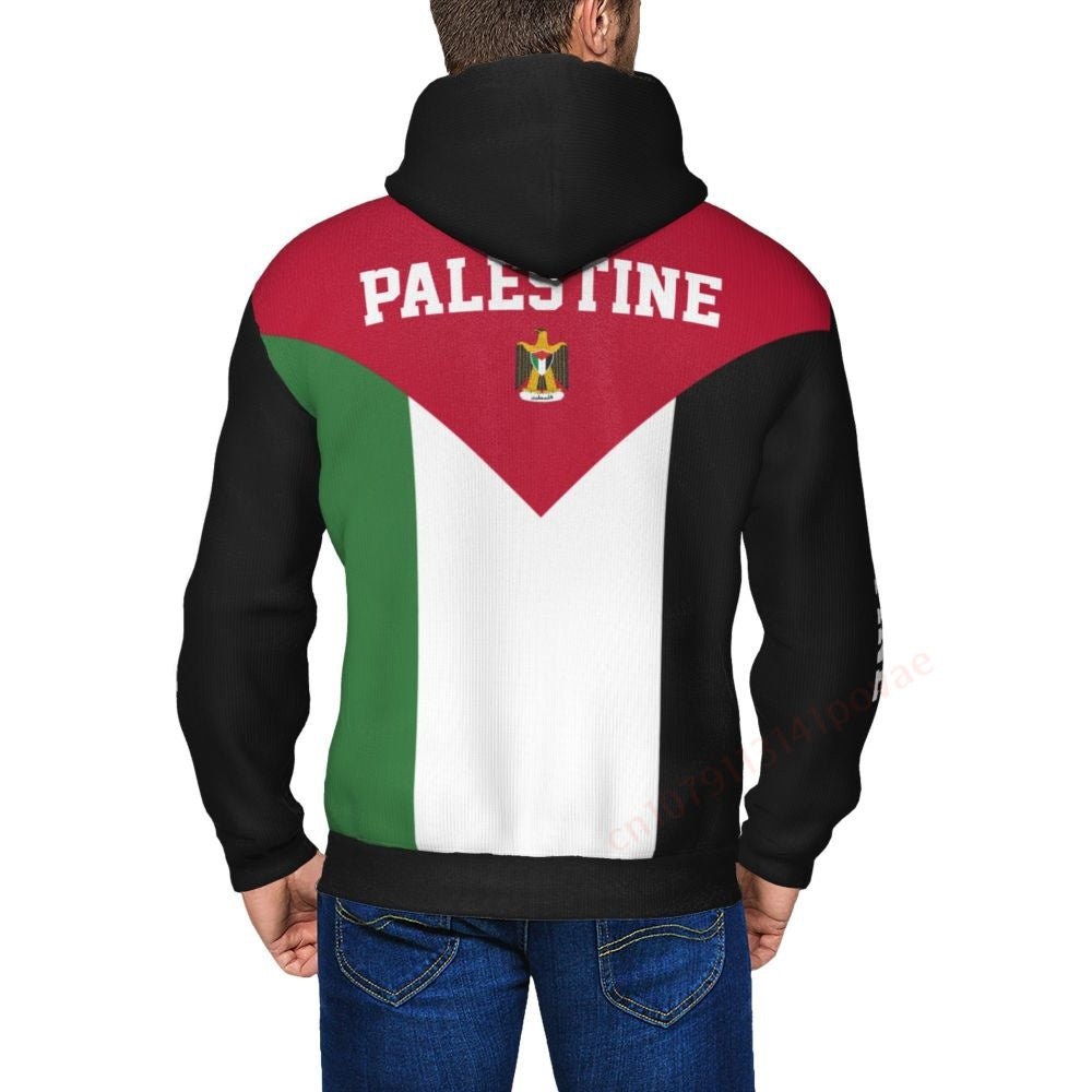 Palestine Flag 3D Printed Men Women Zipper Hoodies Sweatshirt Unisex Streetwear Spring and Autumn Casual Jacket Tracksuits